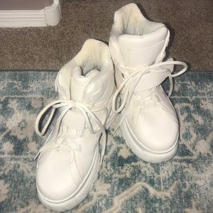 Chunky White Boot Sneaker Rave Shoes